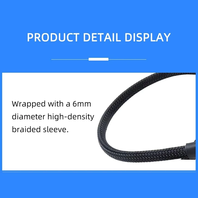 Alt view image 3 of 7 - 4 Pin PWM PC Fan Extension Cable Hub 27cm - Computer Cooling Fan Splitter and Extension Wire 1 to 1 2 3 4 Nylon Braided (1 to 1)