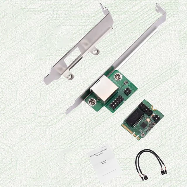 Alt view image 7 of 7 - M.2 (Key A+E) to RJ45 Gigabit Ethernet Adapter 1000Mbps Wired Network Card, PCIe NGFF 2230 LAN Controller with Wake-on-LAN, Compatible with Windows/Linux/Mac OS