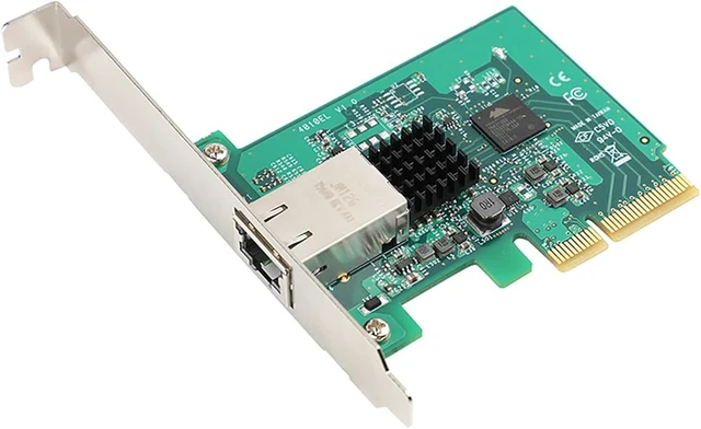 Main image of PCIe X4 to 10G RJ45 Ethernet Network Card for Desktop and Server, PCI Express 2.0 x4 10G/5G/2.5G/1G/100M RJ45 Adapter 10 Gigabit LAN NIC with Jumbo Frame & Link Aggregation Support