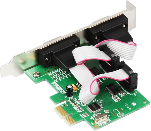 Alt view image 2 of 5 - PCIe X1 to Dual RS232 Serial Port Card, IO-PCE382-2S High-Speed 2-Port DB9 RS232 Expansion Adapter, Compatible with Industrial PC, and Data Acquisition Systems (Card)