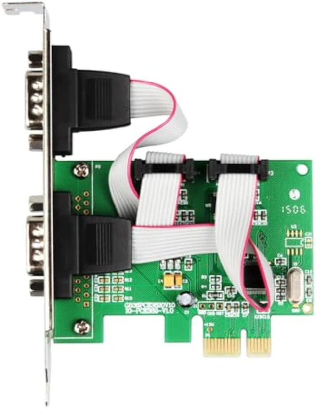Alt view image 5 of 5 - PCIe X1 to Dual RS232 Serial Port Card, IO-PCE382-2S High-Speed 2-Port DB9 RS232 Expansion Adapter, Compatible with Industrial PC, and Data Acquisition Systems (Card)