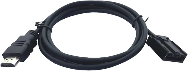 Alt view image 4 of 7 - EM Rear Plug to AM 1.4 Cable Male to Male Automotive HD Connection Compatible with HDMI 2.0 4K Ultra HD High-Speed Car Display Cable, Shockproof Copper Wire (0.5m)