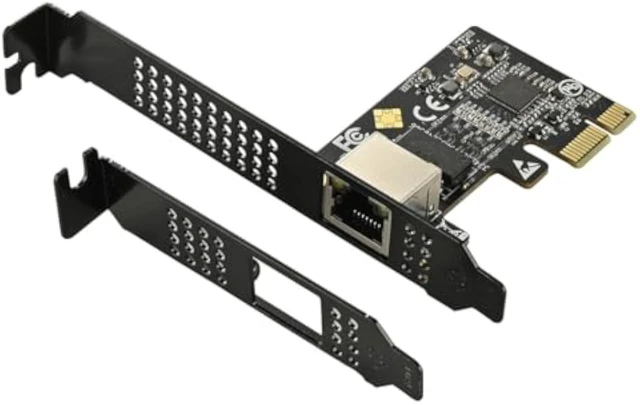 Alt view image 7 of 7 - IO-PCE8126-GLAN PCIe X1 to 1Port 5G RJ45 Net Work Card PXE Diskless Boot Net Work Adapter Support Desktop, Server, NAS Soft Routing