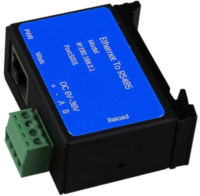 Alt view image 6 of 7 - RS485 to Ethernet Serial Device Server DIN Rail Mount Low Power Module with ARM Cortex M4 CPU 10 100Mbps Compatible with Modbus TCP,TCP Client Server and Industrial Control