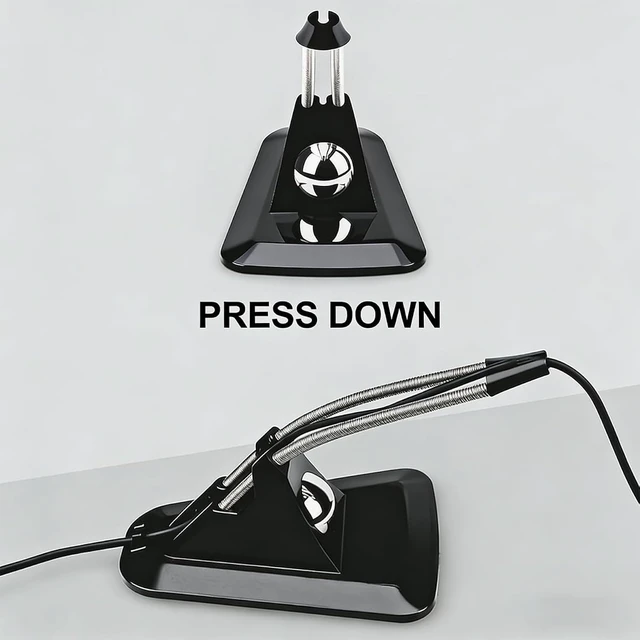 Alt view image 6 of 7 - Gaming Mouse Bungee Cable Holder Desktop Mouse Cord Organizer for Smooth Mouse Movement (White)