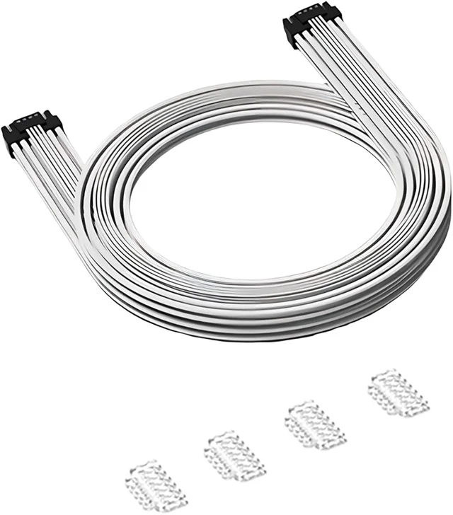 Alt view image 7 of 7 - PCI-E5.0 12+4P Modular Cable 32GT/s Male to Male Graphics Card Braided Mesh Power Cable 70cm/27.56in Support RTX3090Ti 4090/4080 Series (Pink)