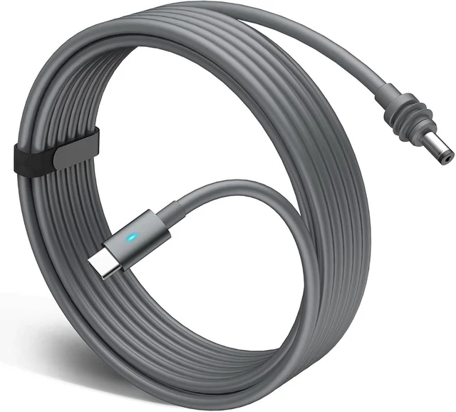 Main image of Mini USB-C to DC Power Cable Compatible with Starlink Mini, 100W with Colorful Breathing Light Waterproof Zinc Alloy Power Cord (196.85, Inches)