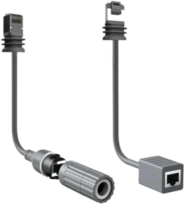 Alt view image 7 of 7 - CAT6 Extension Cable with RJ45 Waterproof Coupler, Compatible with Starlink Gen 3 and Mini, 8P8C Interface, 0.3M/12in Length, IP68 Waterproof Dustproof, Pure Copper Core, Durable 5000+ Plug Cycles