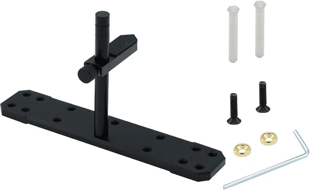 Main image of Graphics Card Bracket Desktop Chassis Bracket Support Bar Aluminum Alloy Height Adjustment for Computer Host Fan Protection (Single Layer 3.15in, Black)