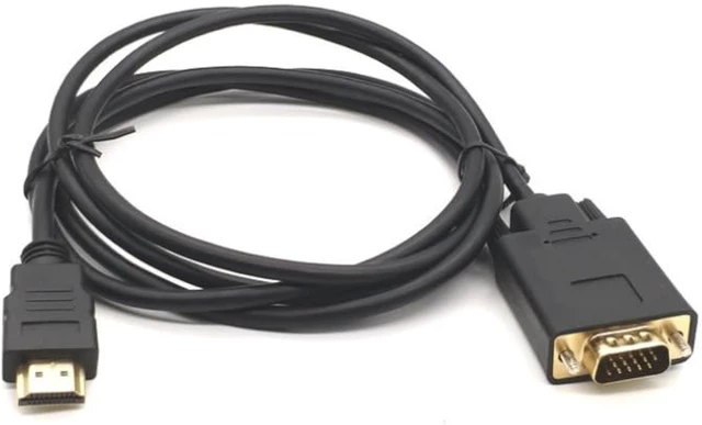 Alt view image 6 of 7 - 1.5m Standard HDMI-Compatible to VGA Cable Compatible with HDMI1.1/1.2/1.3 HDCP1.0/1.1/1.2 (2)