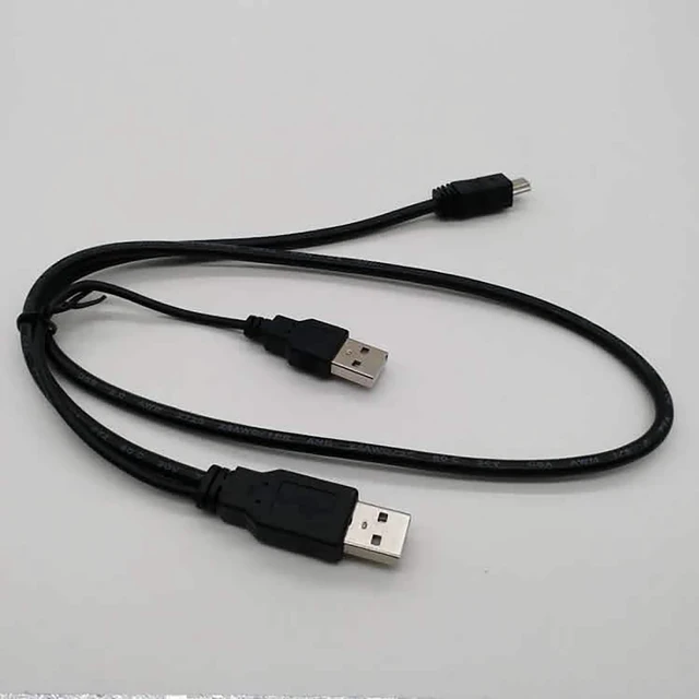 Alt view image 5 of 7 - USB Data Cable 2A+T-Port Connection Cable Male to Male 0.5m for 2.5in Portable Hard Drive (1)