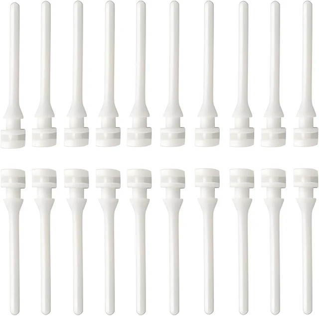 Main image of 20Pcs Cooling Fan Shock Absorbing Rubber Screws 45 * 7.5mm Anti Noise Rivet Mounting Compatible with Chassis Fans Power Supply Fan with 2.5cm Slot (White)