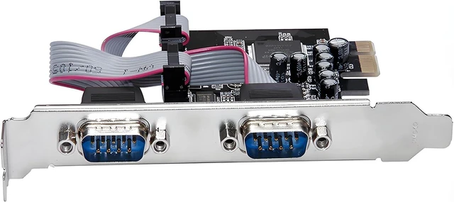 Alt view image 5 of 7 - PCIE to RS232 Expansion Card DB 9pin 2-Port Serial Port Converter Adapter 2.5Gb/s for Laptop PC