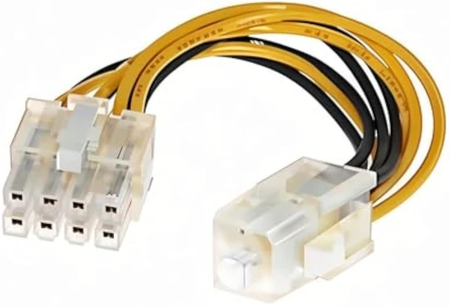 Alt view image 6 of 7 - 4pin to 8pin Power Cord CPU Power Adapter 20cm for Desktop Computer (5Pcs 4pin to 8pin)