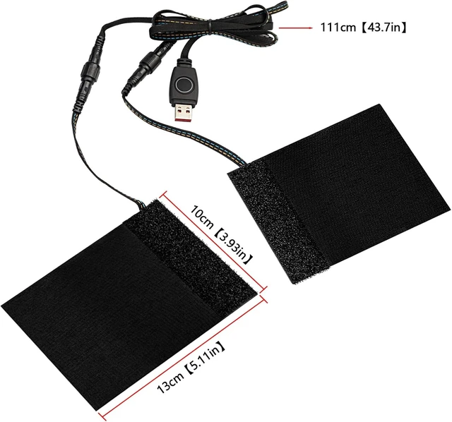 Alt view image 6 of 7 - USB Heated Motorcycle Handlebar Grips 5V with 3-Level Temperature Control Aramid Fiber Hand Warmers with Waterproof Switch, Mount, Compatible with Motorbikes, Scooters, ATVs