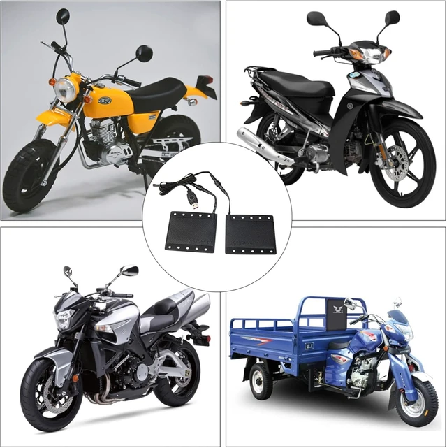 Alt view image 6 of 7 - USB Heated Motorcycle Handlebar Grips 5V with 3-Level Temperature Control Anti-Slip PVC Hand Warmers with Waterproof Switch, Straps, Plug-and-Play for Motorbikes, Scooters, and ATVs