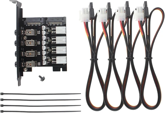 Main image of PH3 Desktop Rear 4-Way Hard Disk Control Board Optical Drive Power Control Switch SATA Power Expansion Card