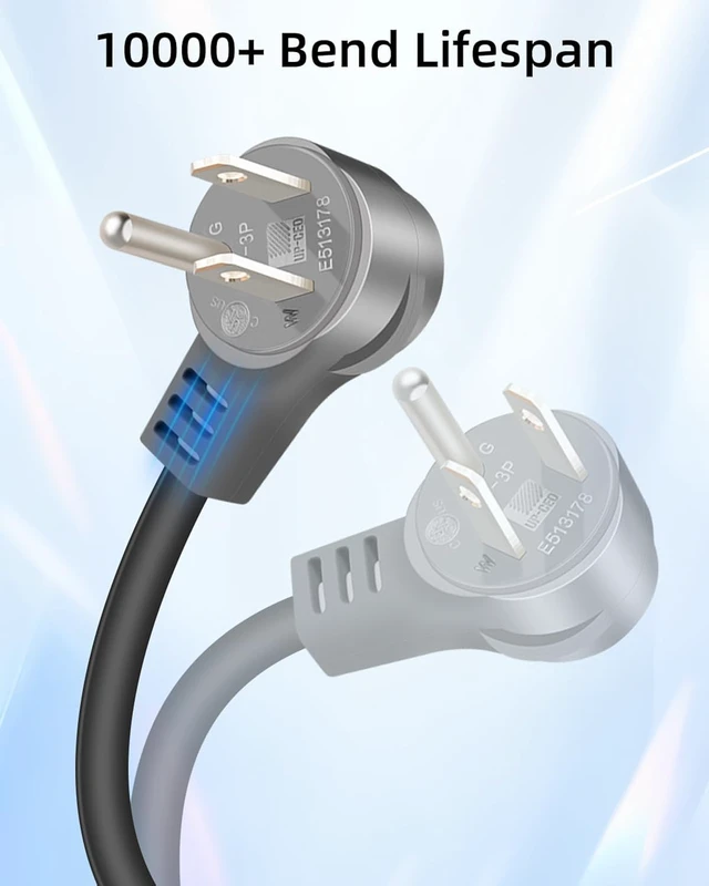Alt view image 4 of 7 - GELRHONR Dishwashers Power Cord, 5.9FT 18AWG Replacement Dishwasher Plug Power Cord for 300/500/800 Series, SMZPC002UC, Work with 00752018 Junction Box