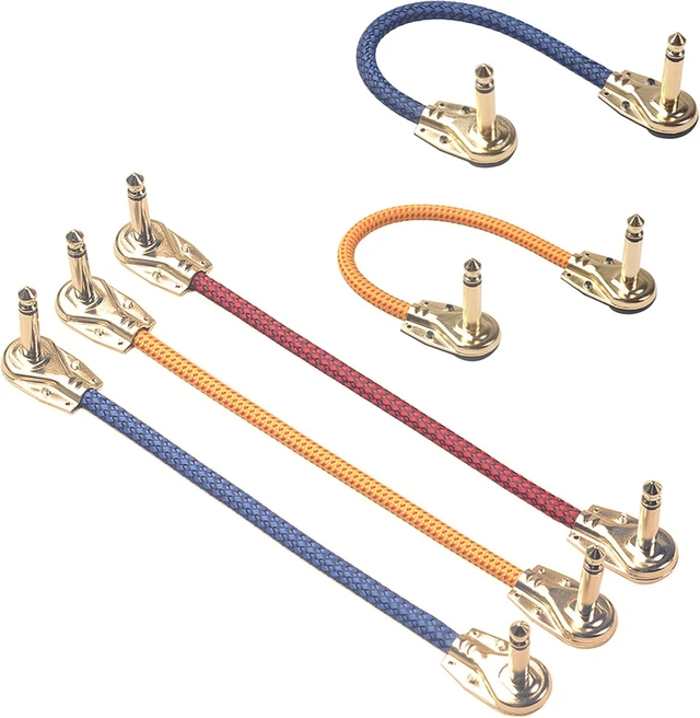 Alt view image 6 of 7 - GELRHONR 6.35mm 1/4 inch 90 Degree Pancake Style Plug Connector,Gold Plated Right Angle TS Mono Solder Speaker for Guitar,Instrument, Speaker/Microphone/Patch Cables-2PCS