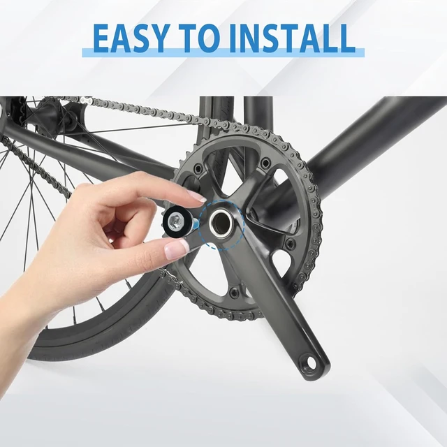 Alt view image 5 of 7 - Bike Hex Crank Arm Fixing Bolts with Caps, 8mm Screw
