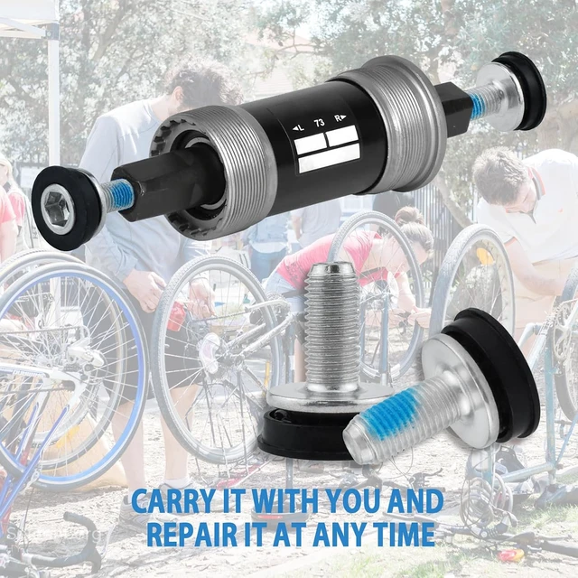 Alt view image 6 of 7 - Bike Hex Crank Arm Fixing Bolts with Caps, 8mm Screw