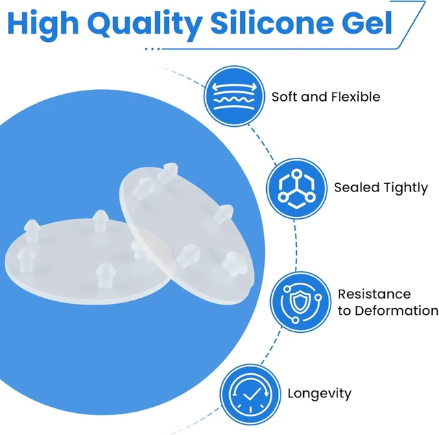Alt view image 3 of 7 - 3'' Toilet Tank Silicone Flapper Seal Gasket for Vormax, 6 Pack