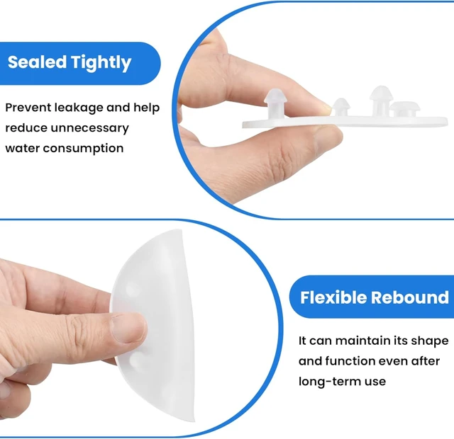 Alt view image 4 of 7 - 3'' Toilet Tank Silicone Flapper Seal Gasket for Vormax, 6 Pack