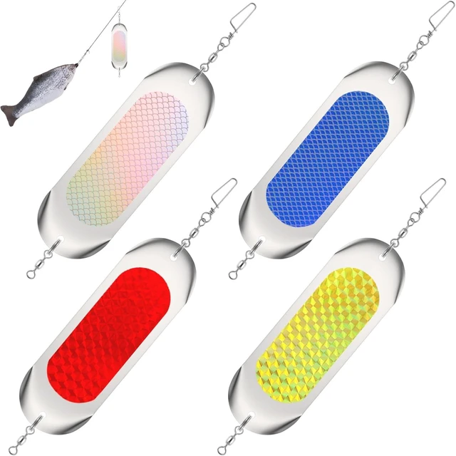 Main image of 4Pcs Kokanee Dodger Fishing Flashers, 4.5 Inch Trolling Flashers