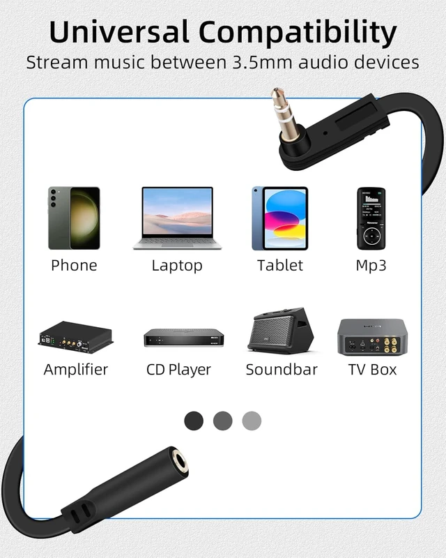 Alt view image 7 of 7 - GELRHONR 3.5mm to 3.5mm Audio Extension Cable 0.5FT, 90-Degree Right Angle TRS 1/8" Male to Female Jack Aux Cord for Headphones, Headsets, Phones, MP3, Car Stereo Systems 2-Pack (S to A, M to F)