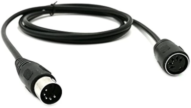 Alt view image 7 of 7 - SinLoon 59inch MIDI Din Extension Cable,MIDI 5-Pin DIN Male to Female Audio MIDI/at Adapter Cable for MIDI Keyboard (Synthesizer, Organ, Electric Piano, MIDI Guitar (D5P M-F,1.5meter)
