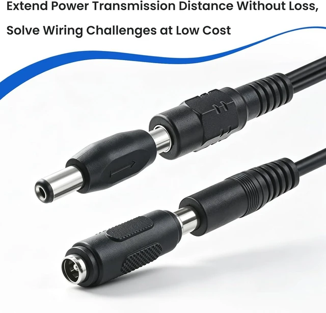 Alt view image 6 of 7 - 8Pcs 5.5 x 2.1mm DC Power Connector Adapter, 12/24V Power Jack Socket