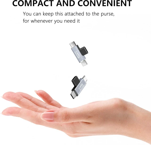 Alt view image 5 of 7 - GELRHONR 2 in 1 USB C Adapter, USB Type-C Female to Dual Male Splitter Support 5V 3A Fast Charging 3.1Gen1 5Gb Data Transfer for Type-C Devices-2Pack