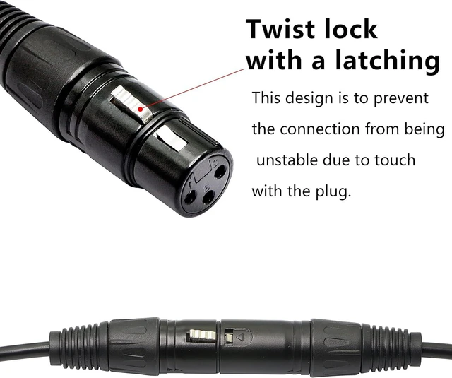 Alt view image 3 of 7 - GELRHONR 1 Pair XLR 3pin to RJ45 Female Adapter Cable,XLR Male to RJ45 Network Connector Extension Cable Use Cat5 Ethernet for DMX-CON Controller Series-1.1Ft