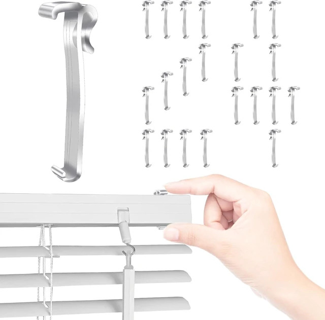 Main image of 24 Pcs 3.25 Inch Valance Clips for Window Blinds Clips Replacement