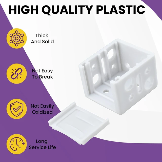 Alt view image 3 of 7 - 8 Pcs 1 inch Mini Blind Brackets for Window Blinds Headrail Mounting