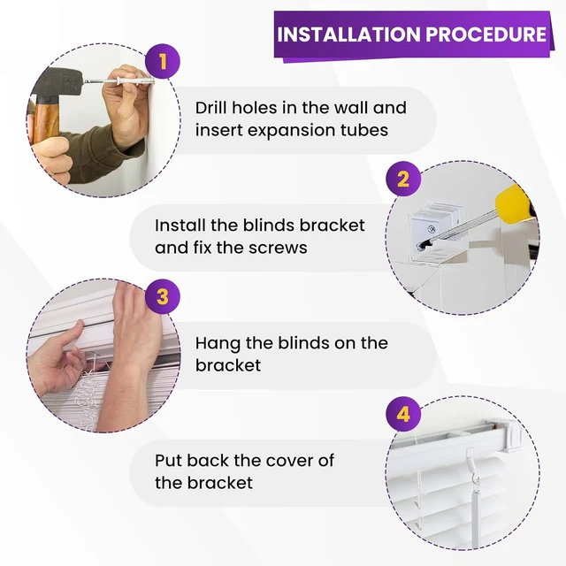 Alt view image 6 of 7 - 8 Pcs 1 inch Mini Blind Brackets for Window Blinds Headrail Mounting