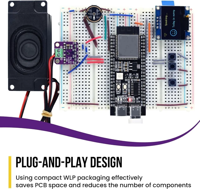 Alt view image 6 of 7 - 4Pcs MAX98357A I2S 3W Audio Amplifier Breakout Board