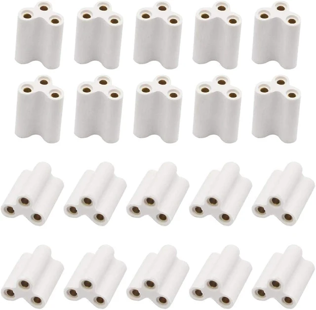 Alt view image 3 of 7 - SinLoon T5 T8 LED Lamp Connecting Wire Ceiling Lights Daylight LED Integrated Tube Cable Linkable Cords for LED Tube Lamp Holder Socket Fittings with Cables(9.8FT/3M,4-Pack with 20PCS Fittings)