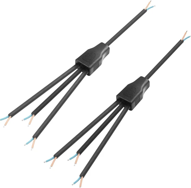 Main image of SinLoon 2 Pack 2 Wire 1 to 3 Splitter Pigtail Cable Outdoor LED Connector Splitter 17AWG Pre-tinned Pigtail Extension Cable for Indoor/Outdoor LED Strip Lights,40cm/15.7inch (1 to 3)