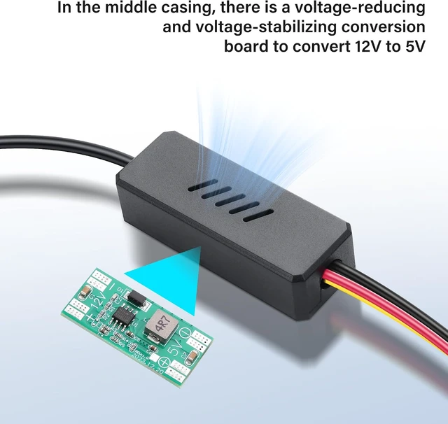 Alt view image 3 of 7 - SinLoon DC5525 to IDE 4 Pin Power Supply Cable DC 5.5x2.5mm Female to LP4 IDE 4 Pin Female Extension Cable for PC Fan (1 to 2)