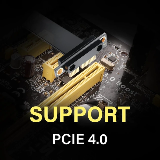 Alt view image 6 of 7 - SinLoon PCIe 4.0 X1 Riser Cable 90 Degree PCI-E 1X Male to 180 Degree PCIE 1X Female Riser Extension Cord - 9018 (30CM)