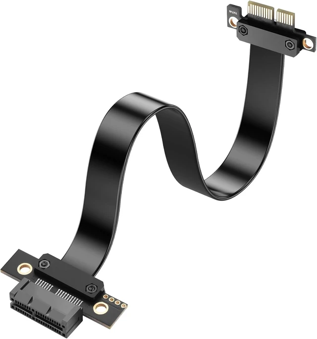 Main image of SinLoon PCIe 4.0 X1 Riser Cable 180 Degree PCI-E 1X Male to Female Riser Extension Cord - 1818 (30CM)