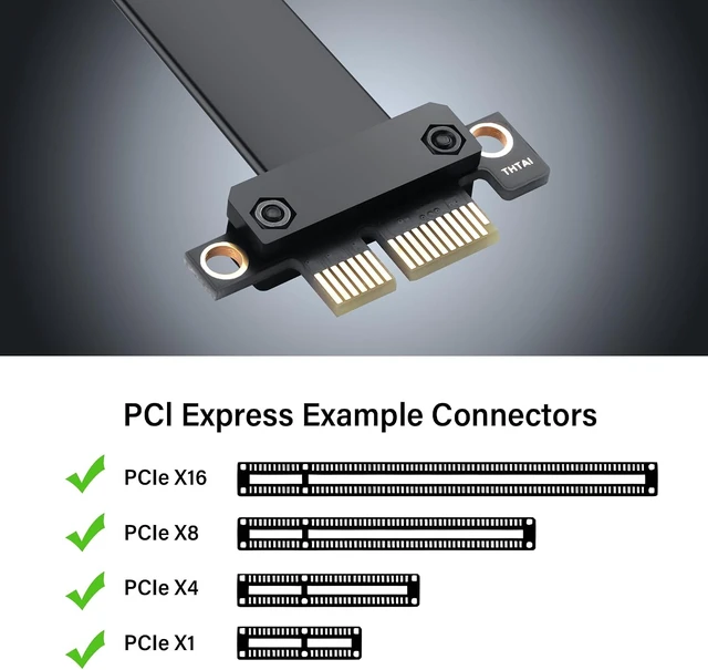 Alt view image 3 of 7 - SinLoon PCIe 4.0 X1 Riser Cable 180 Degree PCI-E 1X Male to Female Riser Extension Cord - 1818 (30CM)