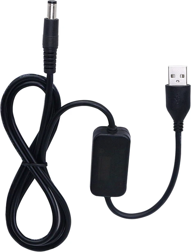 Alt view image 4 of 7 - SinLoon 3.28ft USB 5V to DC 12V Converter Step Up Voltage Converter Power Cable,for Camera, Desk lamp, Speakers, Blue Tooth Headset, and Other 5V Devices.(5.5 x 2.1mm)