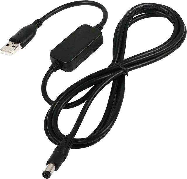 Main image of SinLoon USB 5V to DC 5.5mm x 2.1mm 12V Converter Step Up, Voltage Converter Power Cable, for Camera, Desk lamp, Speakers, Blue Tooth Headset, and Other 5V Devices.(1.6M/5.25FT