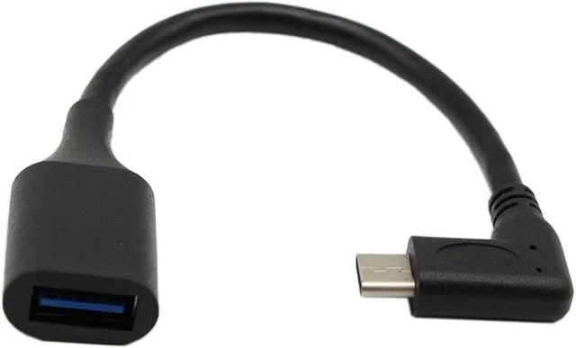 Main image of USB C OTG Cable,Type C 3.1 Male Cable,SinLoon High Speed USB 3.0 (Type A) Female to USB 3.1 C (Type C) Male Left or Right 90 Degree Angle OTG Sync & Charge Converter Adapter Cable Cord(3.0F-CM,7inch)