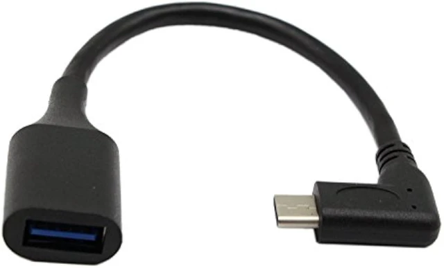 Alt view image 7 of 7 - USB C OTG Cable,Type C 3.1 Male Cable,SinLoon High Speed USB 3.0 (Type A) Female to USB 3.1 C (Type C) Male Left or Right 90 Degree Angle OTG Sync & Charge Converter Adapter Cable Cord(3.0F-CM,7inch)