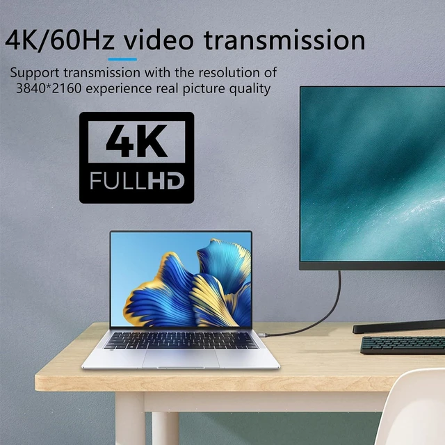 Alt view image 5 of 7 - SinLoon USB-C Cable 100W U Shaped Back Angled 3.2 Type C Male to Female Data Extension 10Gbps Nylon Braided Cord Fast Charging for USB-C Devices (3.3ft)