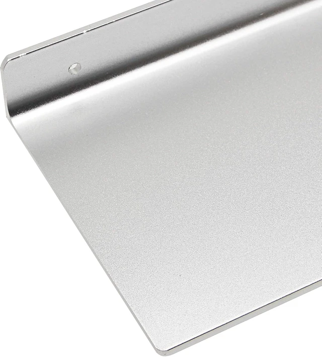 Alt view image 5 of 7 - SinLoon 6 Inch Small Shelf in Flat Satin Aluminum Bathroom Shelf Wall Mount for Small Speaker Smartphone, Tablet, Toiletries (Silver)