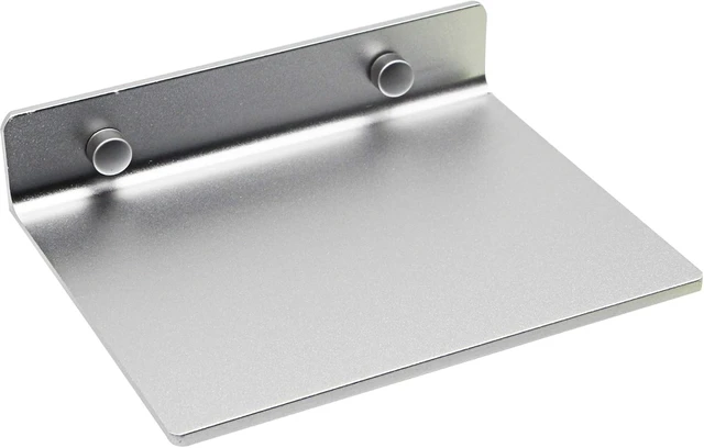 Alt view image 4 of 7 - SinLoon 6 Inch Small Shelf in Flat Satin Aluminum Bathroom Shelf Wall Mount for Small Speaker Smartphone, Tablet, Toiletries (Silver)